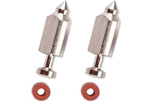 SHAKLAK 398188 281144 for B&S Carburetor Float Valve Needle Seat Kit Repalcement Parts (2pack)