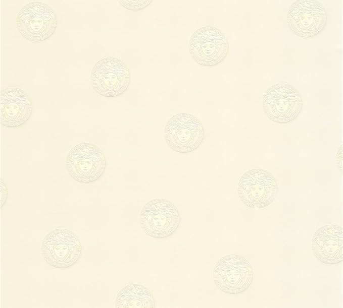 Versace wallpaper Vliestapete Vanitas Tapete 10,05 m x 0,70 m grau weiß Made in Germany 348621 34862-1