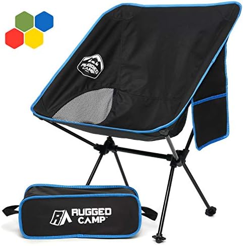 Rugged Camp Versalite Portable Folding Chair - for Camping, Beach, Sporting Events, Festivals - Camping Gear Accessory and Outdoor Folding Chair
