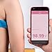 Smart Baby Thermometer Wearable Professional Accurate Monitor via APP Compatible with iOS and Android FDA Approved (Pink)