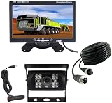 ZhanHongXiang AHD 1080P 7" Monitor Backup Camera Kit IR Night Vision 12-24V view 1
