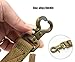 ArcEnCiel Heavy Duty Adjustable Nylon Tactical Military US Army Police Dog Training Leash Elastic Pet Quick Release Tactical Collars (Coyote Brown)