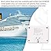 Wall Outlet Extender Power Strip with 5 Charging Ports, Flat Plug Extender Non Cords Non Surge Protection, Travel Adapter for Home and Cruise Line by Homder