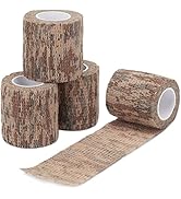 DROK 4/10 Roll Camo Tape, Camouflage Self-Adhesive Wrap Bandage for Hunting Outdoor Sport Militar...