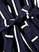 Romwe Women's Casual Vertical Striped Jumpsuit Romper with Belt Navy M
