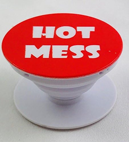 Gel-Skin Multi-Function Holder and Mount, Expanding Stand Pop Grip Mount Socket For Smartphones (Hot Mess)