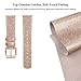 SWEES Leather Band Compatible Galaxy Watch 42mm, 20mm Genuine Leather Bling Glitter Bands Replacement Wristband for Samsung Galaxy Smartwatch 42mm Women Girls & Gear S2 Classic & Gear Sport, Rose Gold