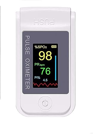 Mishrit Pulse Oximeter, Finger Tip Blood Oxygen Saturation Monitor, Pulse Rate (PR) with OLED Digital Display