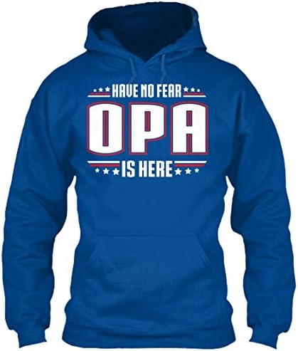 Have No Fear OPA is Here Sweatshirt S Royal Gildan 8oz Heavy Blend Hoodie
