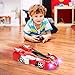 INLAIER Remote Control Car Gravity Defying RC Car Race Car Toys for Floor and Wall or Glass, Rechargeable Fast RC Car 360°Rotating Stunt Wall Climbing Car RC Cars for Kids and Adults (Red)