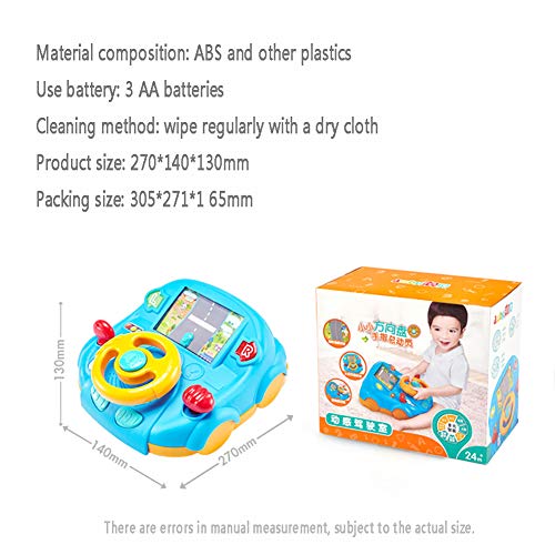 YL2SC Electronic Steering Wheel Driving Simulator Toy with Lights and