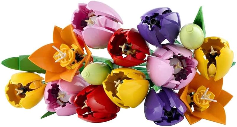 Botanicals Tulpenstrauß - Set mit Kunstblumen für Erwachsene - mit 14 künstlichen Tulpen in 5 Farben als DIY Deko - Geschenkidee für Frauen - 11501