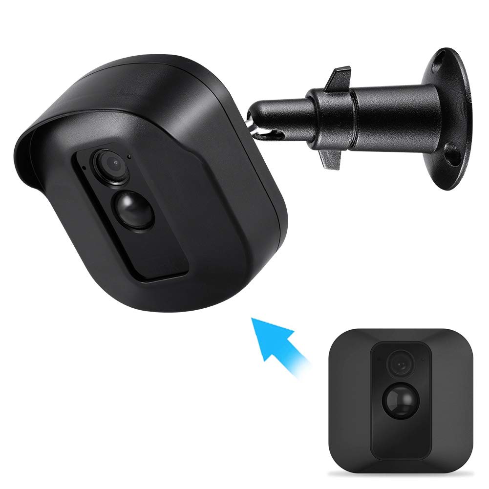 Blink XT Camera Wall Mount Bracket, Hard Protective Case and Metal Mount for Blink XT Cameras Weather Proof Adjustable Indoor Outdoor Mount and Cover for Blink Home Security(Black (1 Pack))