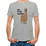 TeeStars Men's - No Prob Llama T-Shirt