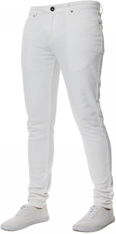 men's white super skinny jeans