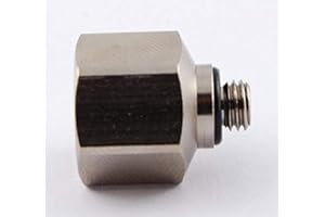 MettleAir 120NP-AM5 1/8" NPT Female to M5 Male Nickel Plated Brass Pipe Adaptor/Adapter Straight Reducer Coupling (Pack of 10)