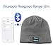 Momoday Bluetooth Music Soft Warm Beanie Hat Cap with Stereo Headphone Headset Speaker Wireless Mic Hands-Free for Men Women Speaker Winter Outdoor Sport Best Gift (Light Grey)