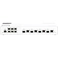 QNAP 10-Port 10GbE Layer 2 Managed Switch with 4 x 10GbE SFP+/RJ45 Combo and 6 x 2.5GbE RJ45 Ports (QSW-M2106-4C-US)