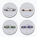 GarageProject101 1973 Classic RS, RSR Illustration Sandstone Coasters - Set of 4