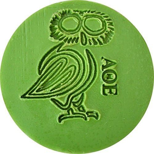 ATHENA OWL-Shea Butter and Bentionite Clay Soap: Frankincense Essential Oil, Custom Owl Design Massage Bar & Exfoliation, Minimal Packaging, 4.1 oz, Vegan