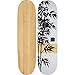 Bamboo Skateboards Moso Graphic Skateboard Deck with a 6 Ply Bamboo and Maple Hybrid Build