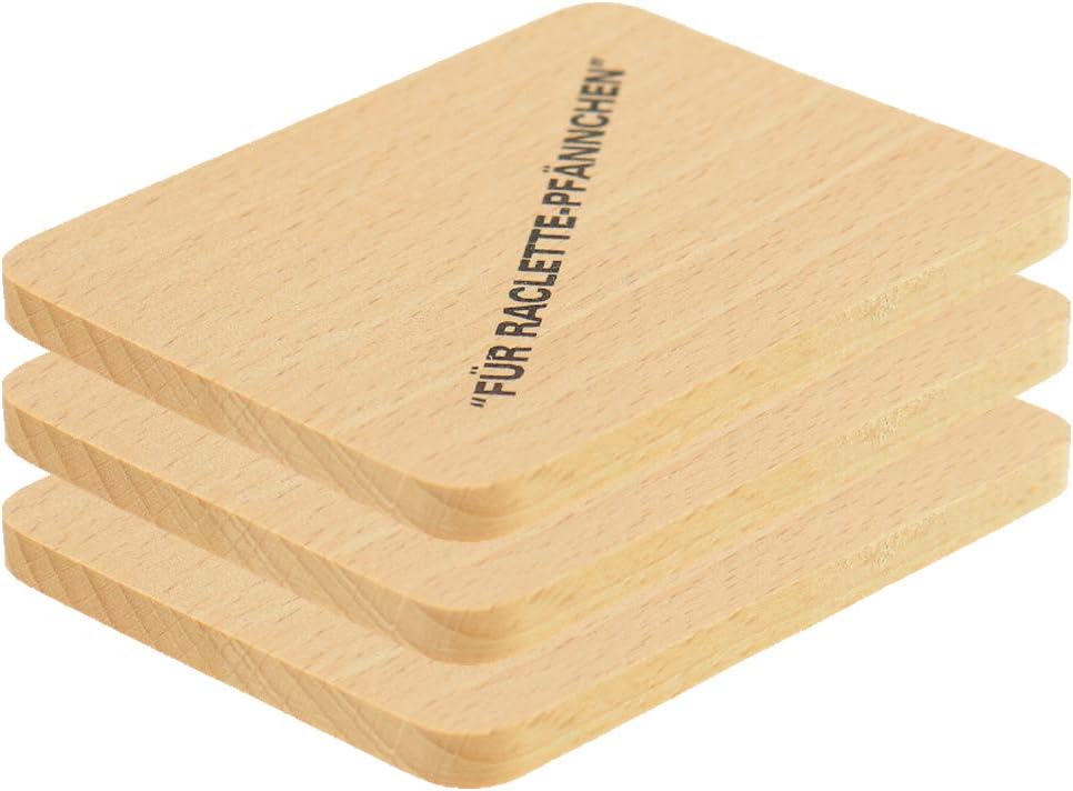 Hofmeister Printed Table Mats for Raclette Pans, Wood, 16 Stück
