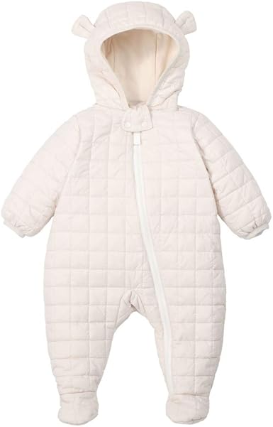 baby girl footless snowsuit