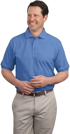 port authority silk touch polo