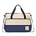SoHo Diaper Bag 8 pcs Set Nappy Tote Bag for Baby mom dad Stylish Insulated Unisex Multifunction Waterproof Large Capacity Durable Includes Changing pad Stroller Straps Bottle case Dark Navy