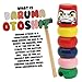 Daruma Otoshi (Wood Stack Striking Game) Japanese Traditional Toy