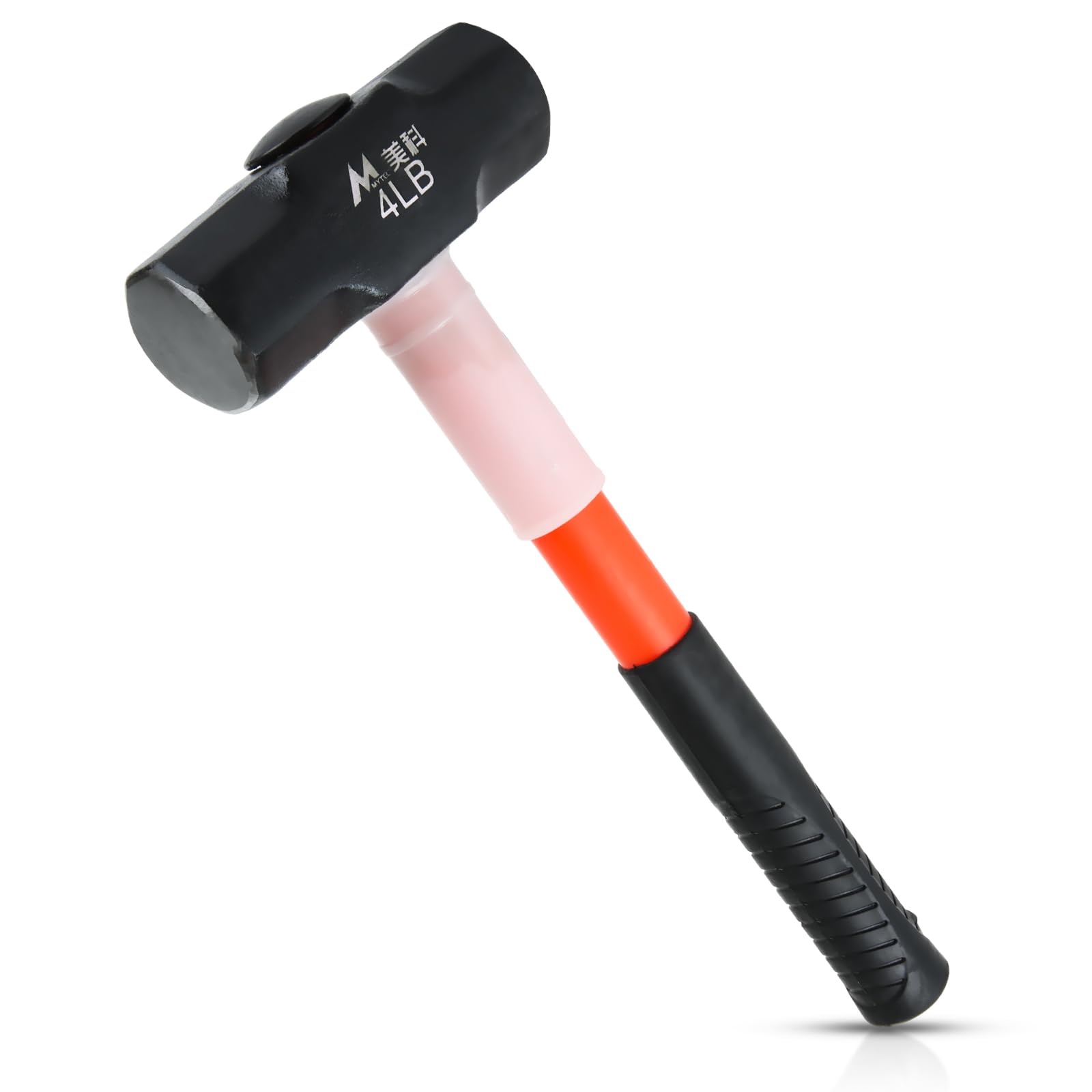 Photo 1 of FVIEXE 4lb Sledge Hammer, 4 Pound Drilling/Crack Hammer with Forged Steel Construction & Fiberglass Handle Shock-Resistant for Striking, Engineering Hammer for Farm Gardening Land Management Yard Work