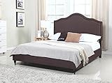 Home Life Cloth Brown Linen 51" Tall Headboard Platform Bed with Slats Full - Complete Bed 5 Year Warranty Included 009 ()