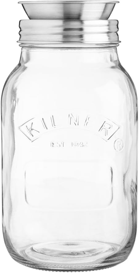 Kilner Integrated Spiralizer and Jar Set, 1L, Transparent