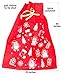 Iconikal Large Santa Claus Gift Present Sack, Red, 35 Inch x 44 Inch, 2-Pack