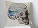 decorbox Cotton Linen Square Throw Pillow Case Decorative Vintage Cushion Cover Pillowcase Sea Dream Skull 18