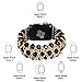 fastgo Compatible with Replacement Band Apple Watch Series 7 6 5 4 3 2 1 for Black Crystal 38mm