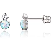 limerencia Hypoallergenic G23 Implant Grade Titanium Screw Back Earrings Tragus 20G Helix F136 Piercing Post for Sensitive Ears Cartilage