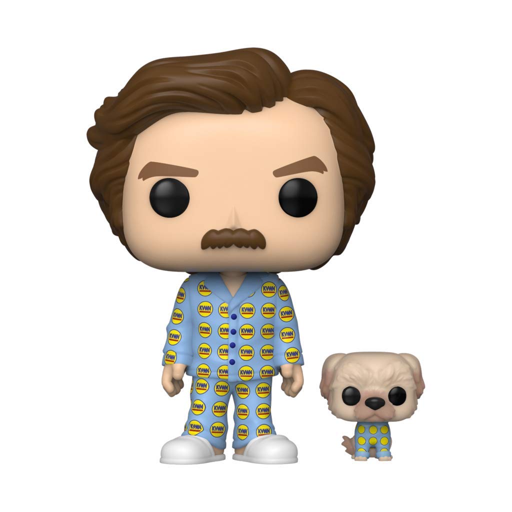 Funko 48525 Pop! Movies: Anchorman - Ron with Baxter (SDCC 2020 Exclusive) #946