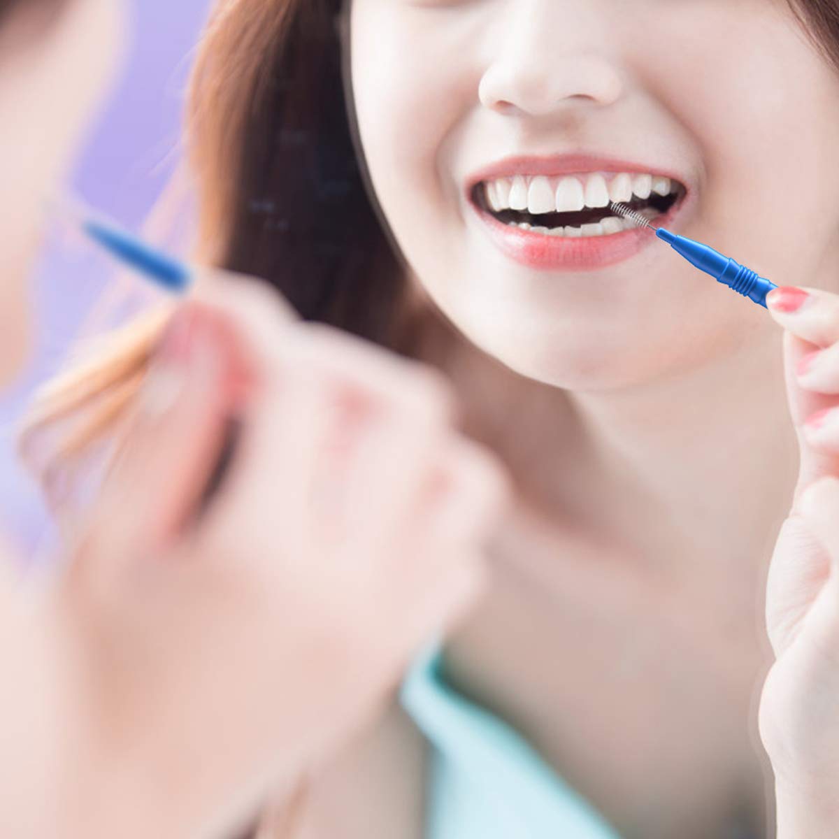 Interdental Brush, Flossing Head, Easy Use Tooth Cleaning Tool (72 Count) : Beauty
