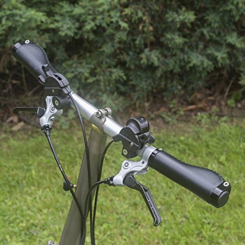 Ergonomic Grips For Brompton Folding Bike Eco Leather Aluminium Lock BLACK