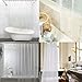 3D Waterproof Shower Curtain - Crazylynx Bath Tub Shower Curtain EVA Anti-Bacterial Anti-Mildew Bathroom Curtains Liner Set with 12 Hooks Gifts for Home Hotel School Men Women Kids Decorative Clear