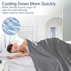 Topcee Cooling Blanket (90"x90"Queen Size) for