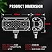 LED Pods Light,OFFROADTOWN 5” 210W LED Light Bar Quad Row Fog Light Flood Spot Combo Beam Boat Light Driving Lights Waterproof Off Road LED Light For Jeep ATV UTV Truck Motorcycle