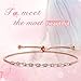 DIFINES Redbarry Marquise Shaped CZ Diamond Paved Adjustable Chain Bracelet for Women Girls, 2 Colors, Gift for Love, Thanksgiving, Christmas Year
