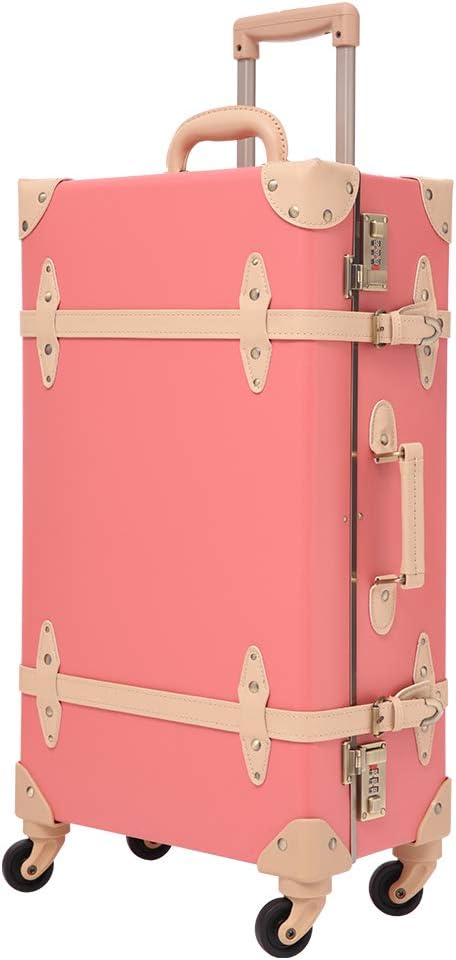 pink vintage suitcase
