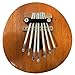 Kalimba Thumb Piano - 7 keys - Tunable - Coconut Shell - Natural - by World Percussion USA