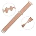 KingAcc Compatible Fitbit Ionic Bands, Milanese Stainless Steel Mesh Metal Replacement Band for Fitbit Ionic, Magnetic Clasp Lock Wristband Strap Women Men (1-Pack, Rose Gold, Small)