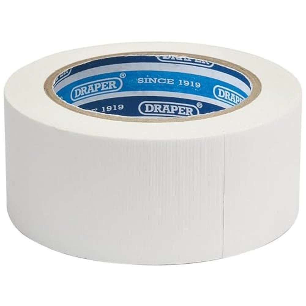 Draper 49431 Duct Tape Roll, 30m x 50mm, White