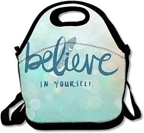 UNERTLY Lunch Boxes Believe In Yourself Lunch Tote Lunch Bags