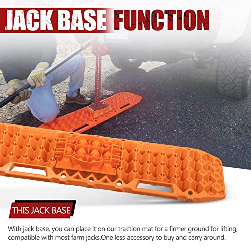 BUNKER INDUST OffRoad Traction Boards with Jack Lift Base,2 Pcs